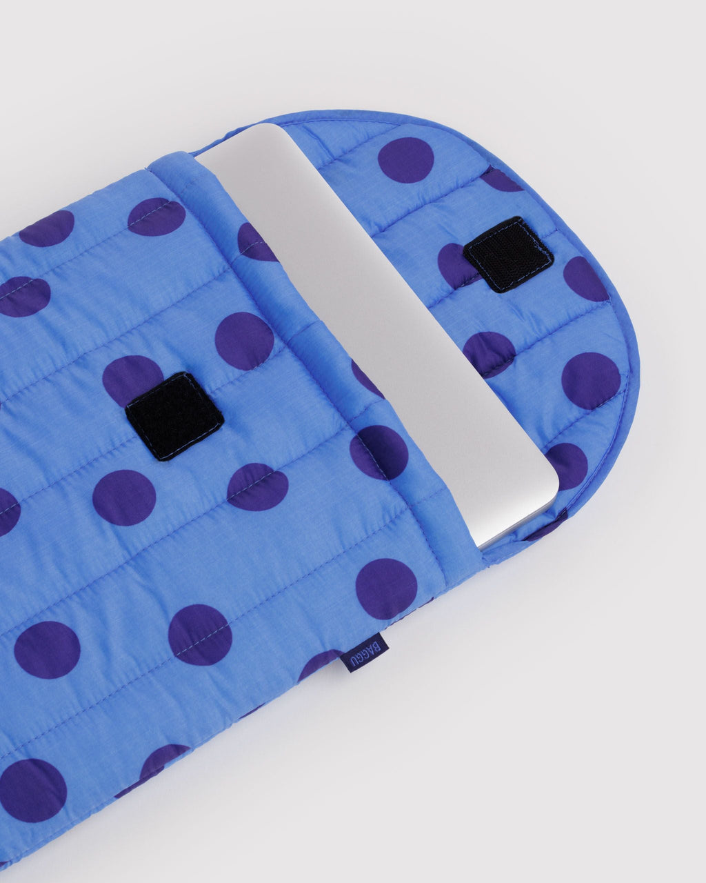 Puffy Laptop Sleeve 16\" - Blue Polka Dot