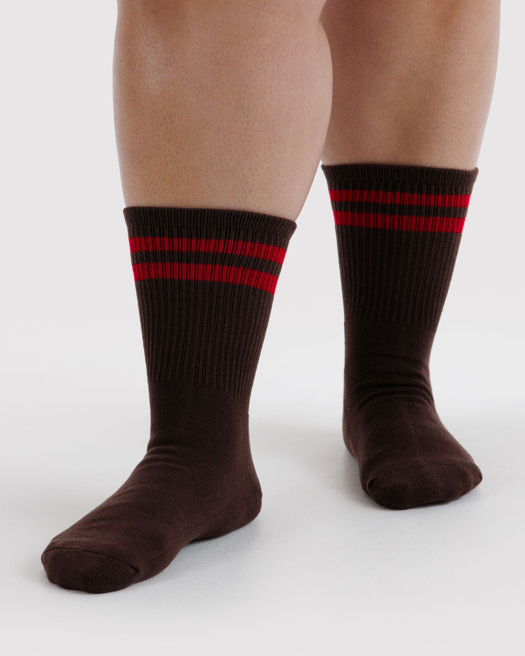 Ribbed Sock - Coffee Stripe
