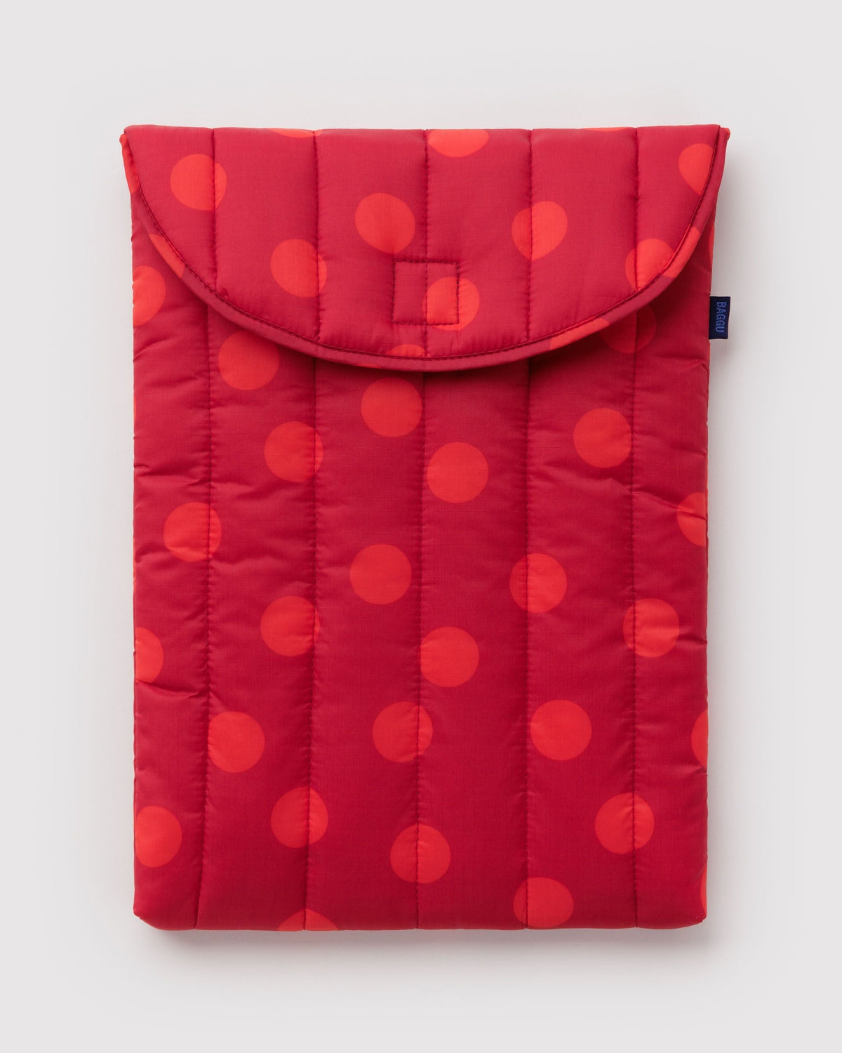 Puffy Laptop Sleeve 16\" - Red Polka Dot